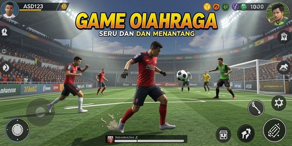 Screenshot gameplay ASD123 yang menampilkan aksi seru olahraga.