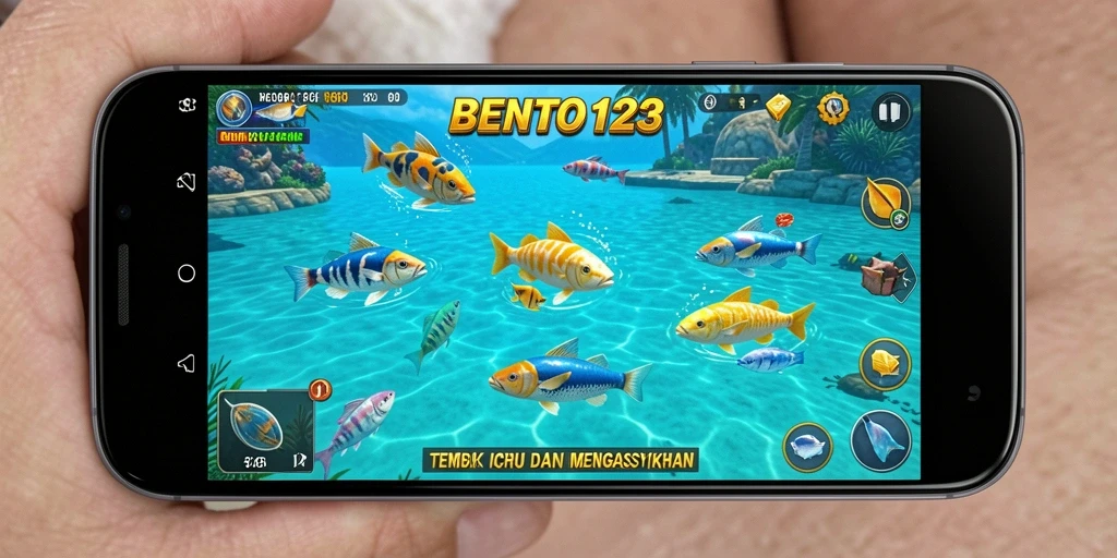 Screenshot utama BENTO123 yang menampilkan gameplay seru Tembak Ikan.