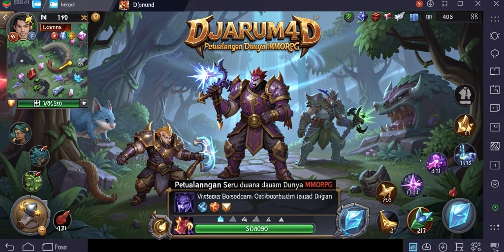 Screenshot gameplay <strong>DJARUM4D</strong>, menunjukkan petualangan menawan di dunia MMORPG.