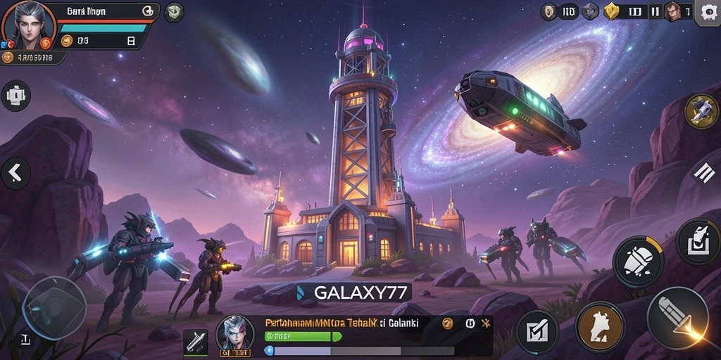 Tampilan gameplay seru dari GALAXY77 yang menegangkan.