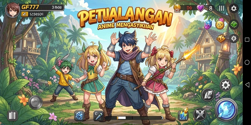 Tampilan menarik dari gameplay GF777 yang penuh warna.