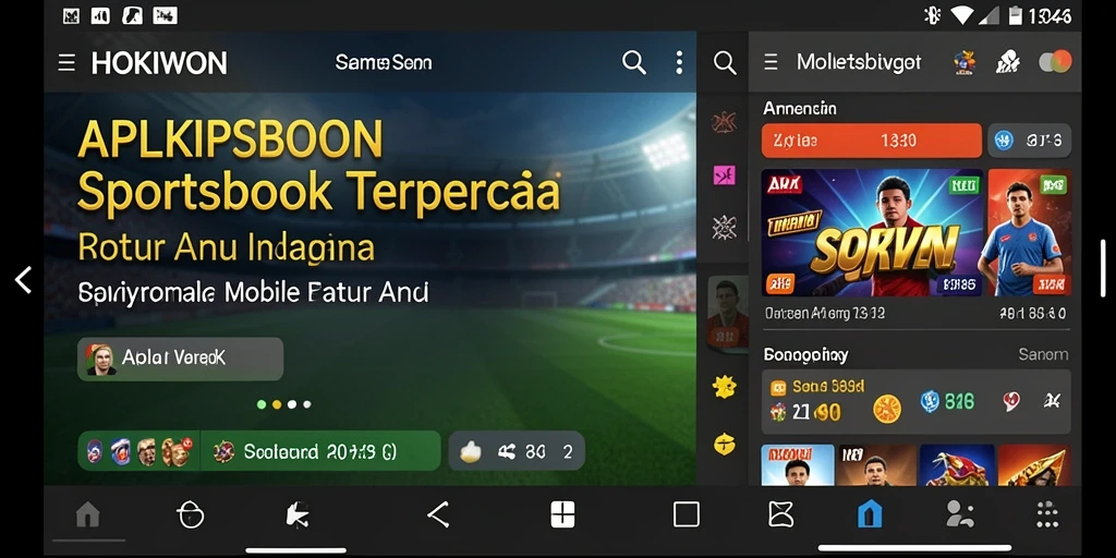 Tampilan HOKIWON dengan gameplay Sportsbook yang menarik.