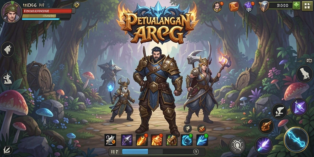 Menampilkan aksi pertarungan seru di dunia fantasi ID66.