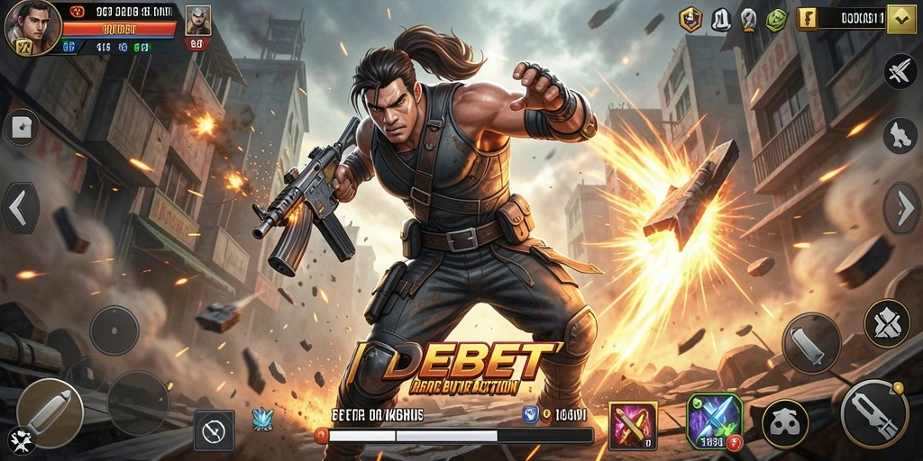 Screenshot gameplay IDEBET yang menggambarkan aksinya yang menegangkan.