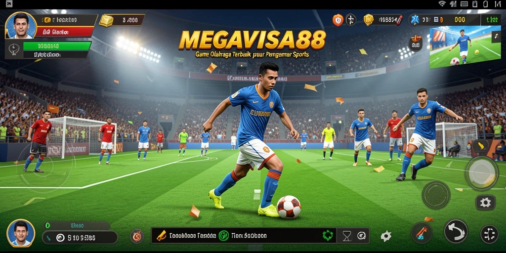 Screenshot gameplay <strong>MEGAVISA88</strong> menampilkan aksi seru dalam olahraga.