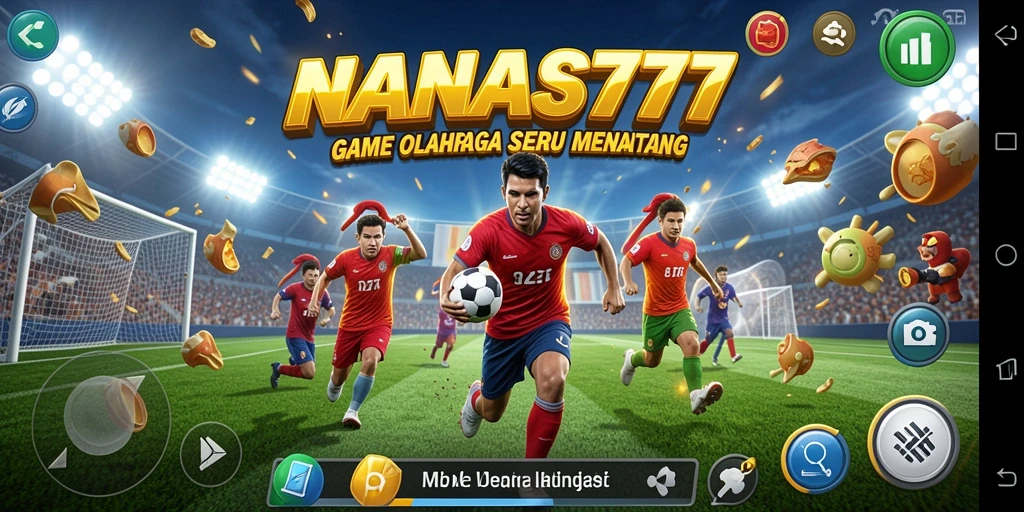 Screenshot NANAS777 menampilkan aksi seru dalam permainan olahraga.
