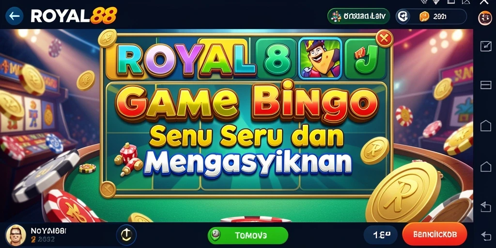 Tampilan gameplay seru di ROYAL88 dengan tema Bingo yang menarik.