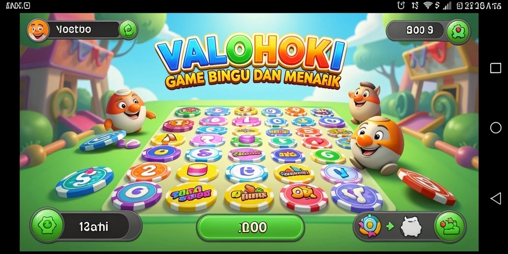 Tampilan screenshot gameplay VALOHOKI yang seru dalam permainan Bingo.