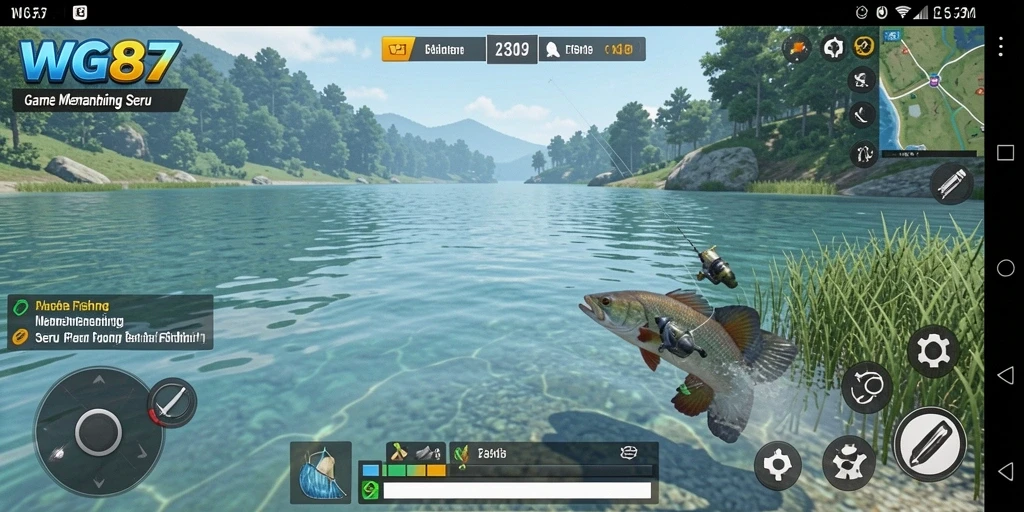 Tangkapan ikan yang memuaskan dalam gameplay WG87.